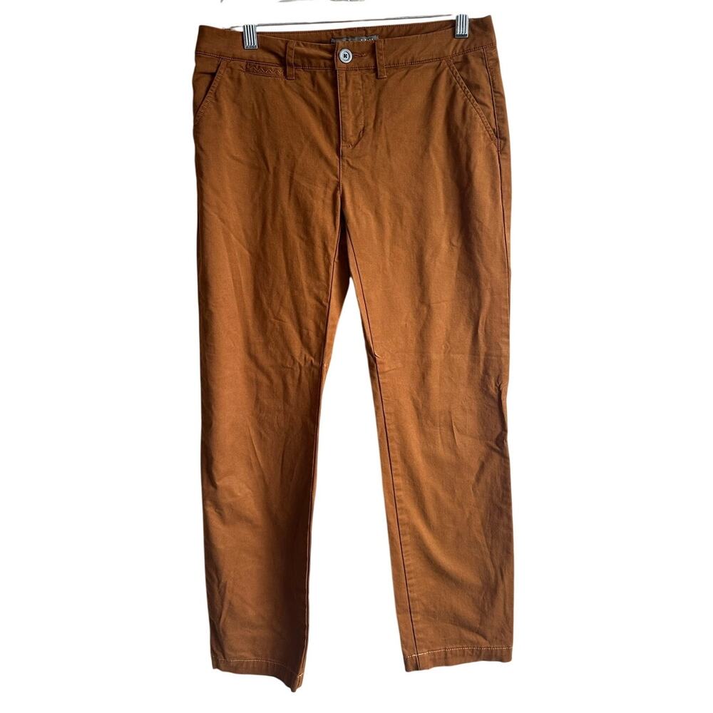 Garnet Hill Salt Washed Chino Pants Beechwood Brown 4